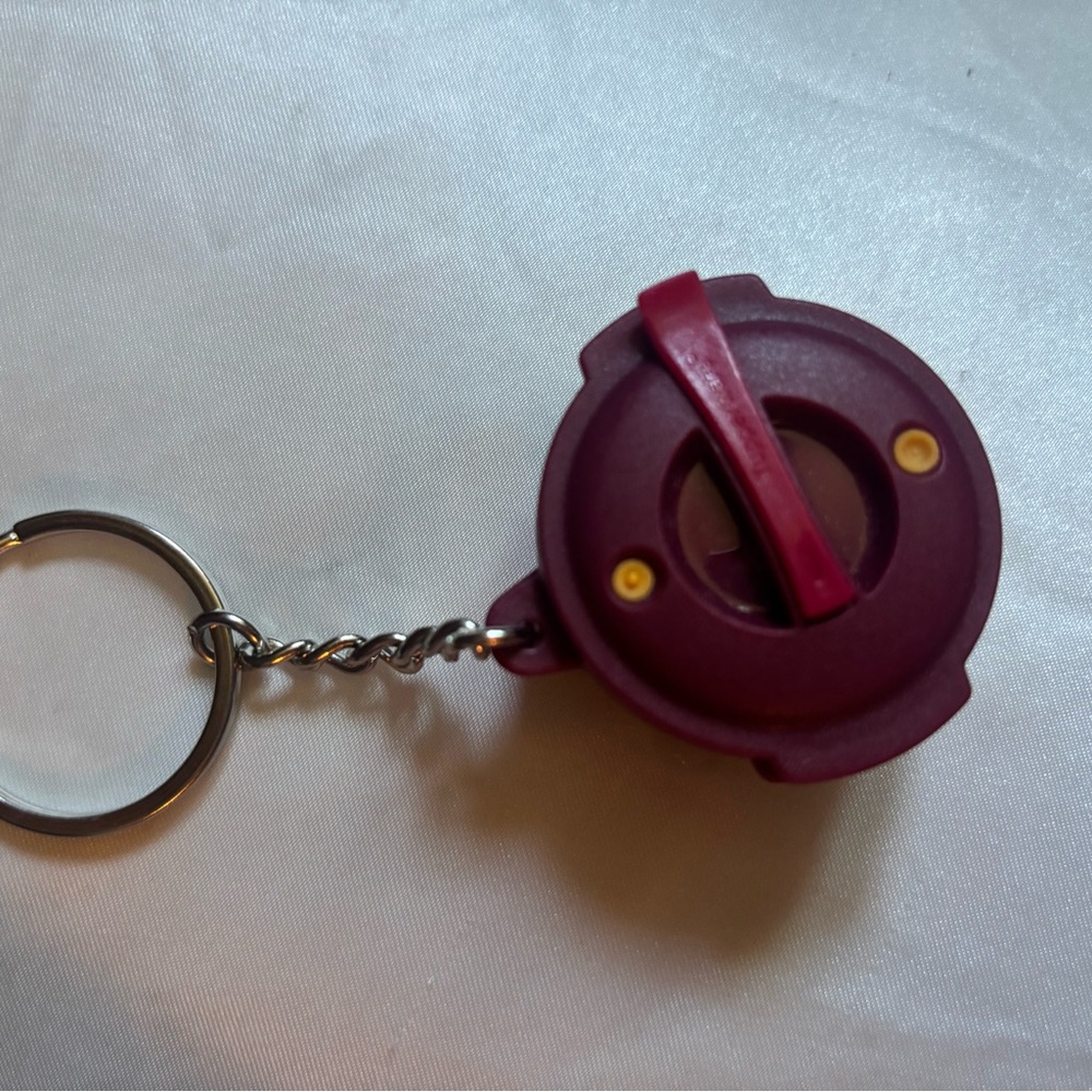 Tupperware Burgundy Keychain Accessory - Picture 2 of 4
